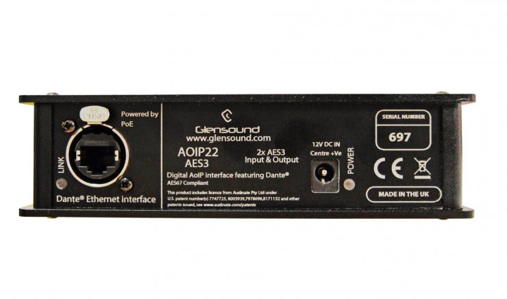 AOIP22 AES3 Rear BAN